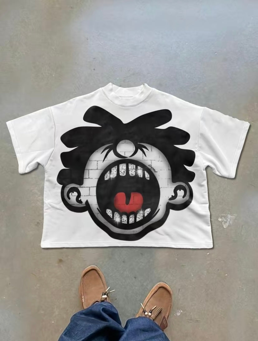 Deacoi scream cropped tee